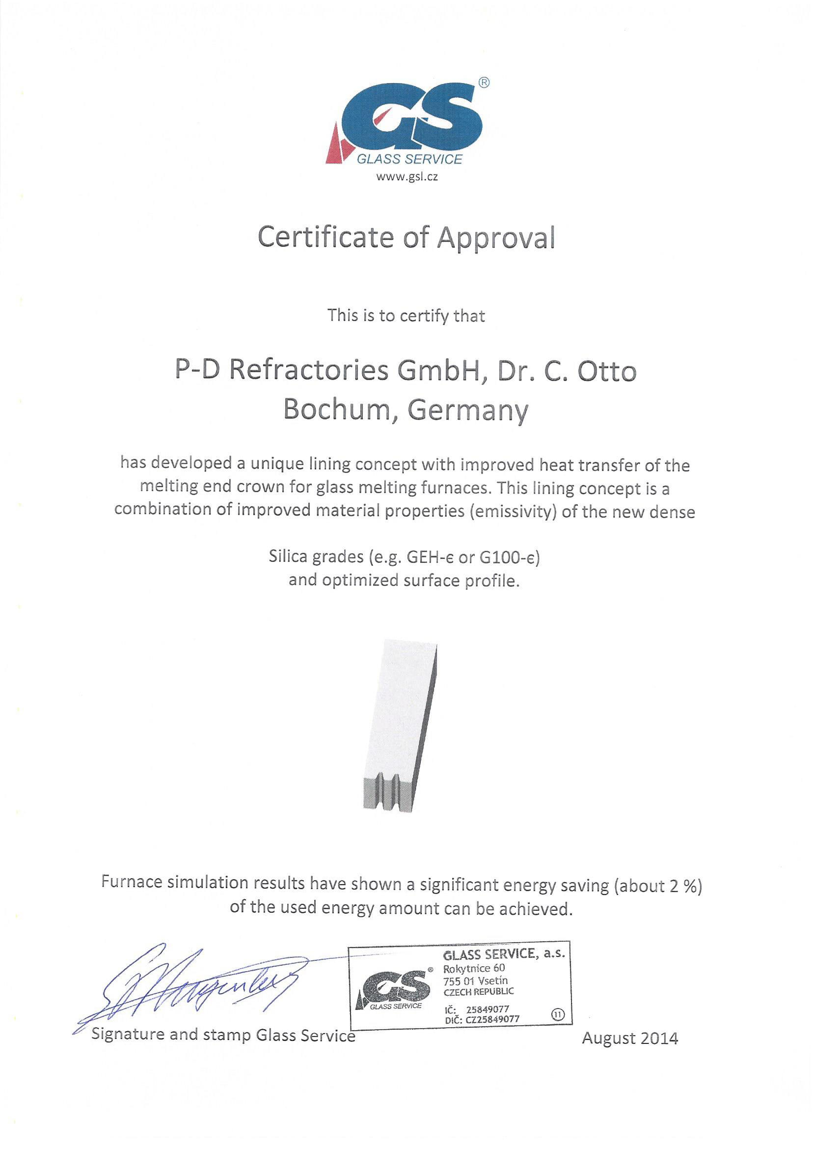 P-D Refractories GmbH, Dr. C. Otto · High-ε-Crown